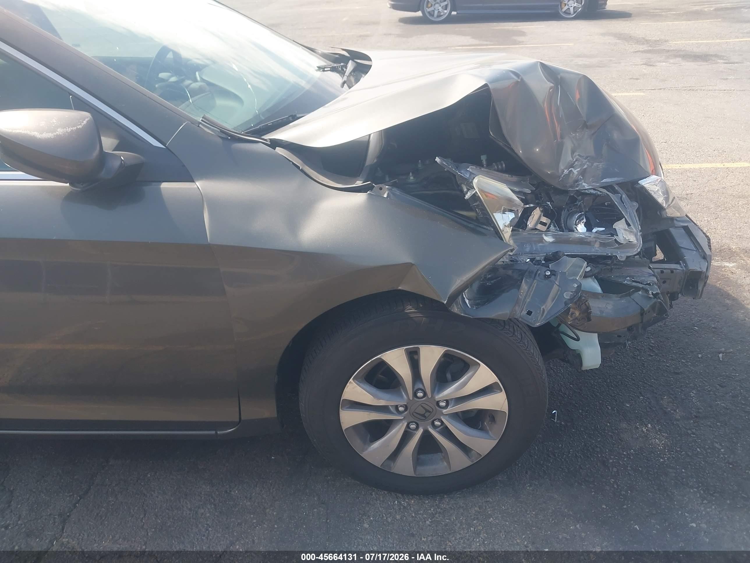 2013 Honda Accord Lx Gray vin: 1HGCR2F34DA224051