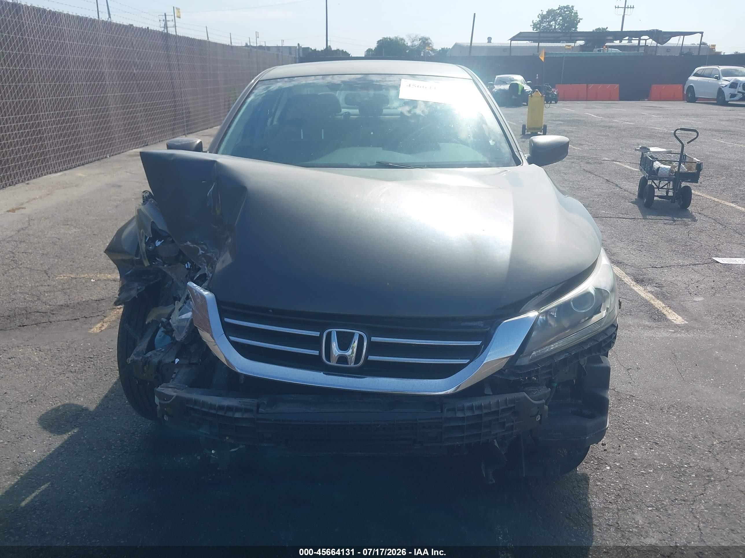 2013 Honda Accord Lx Gray vin: 1HGCR2F34DA224051