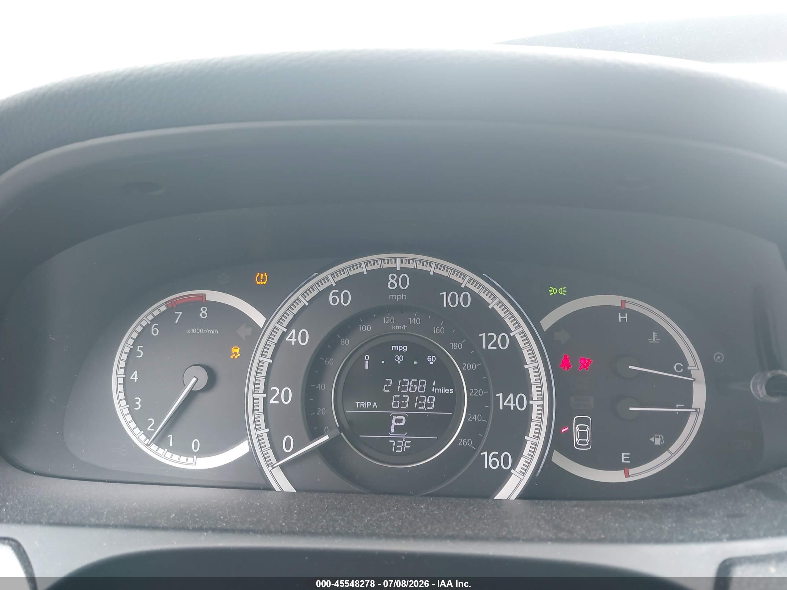 2013 Honda Accord Lx White vin: 1HGCR2F34DA230724
