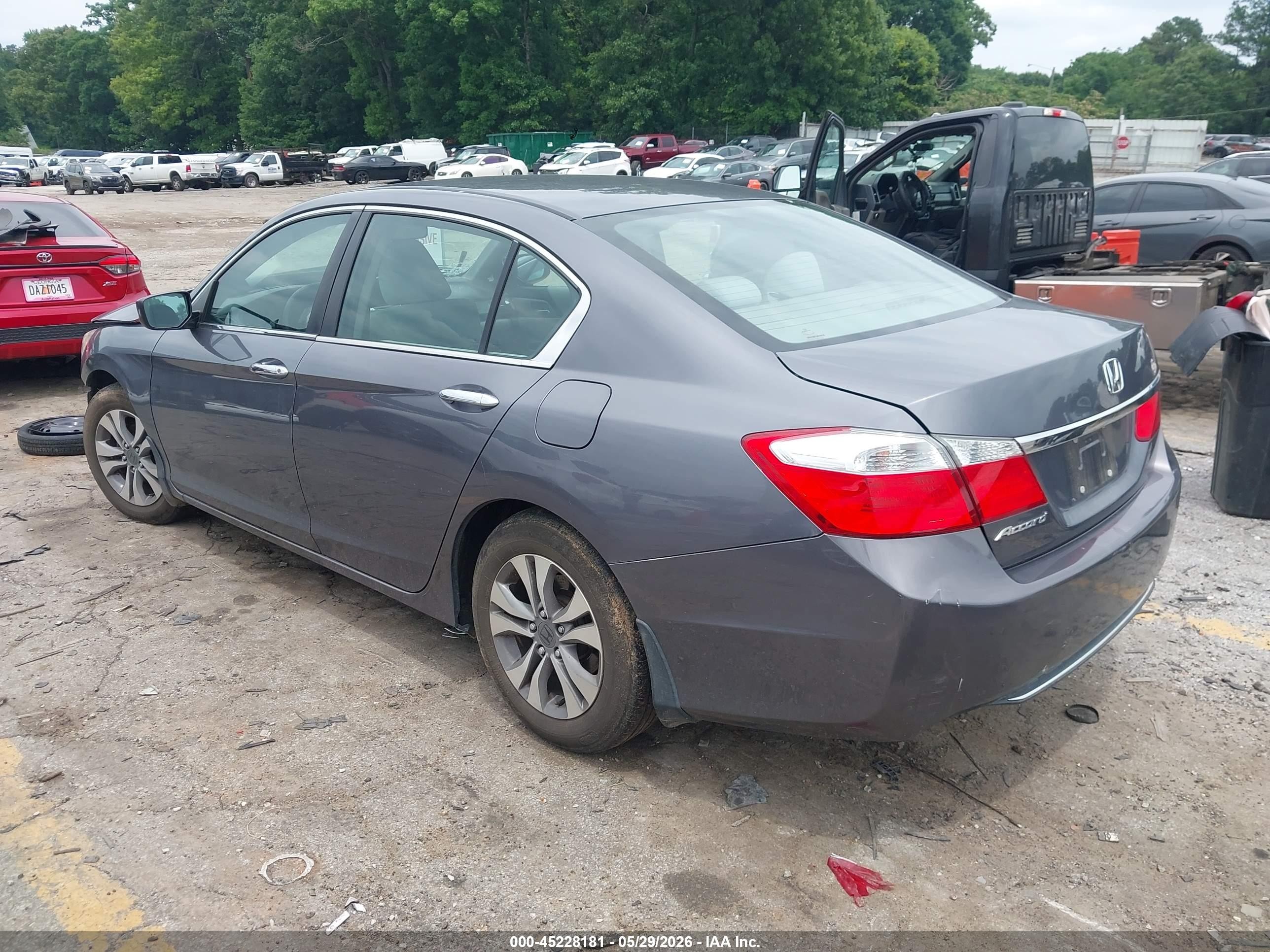 2013 Honda Accord Lx Gray vin: 1HGCR2F34DA233087