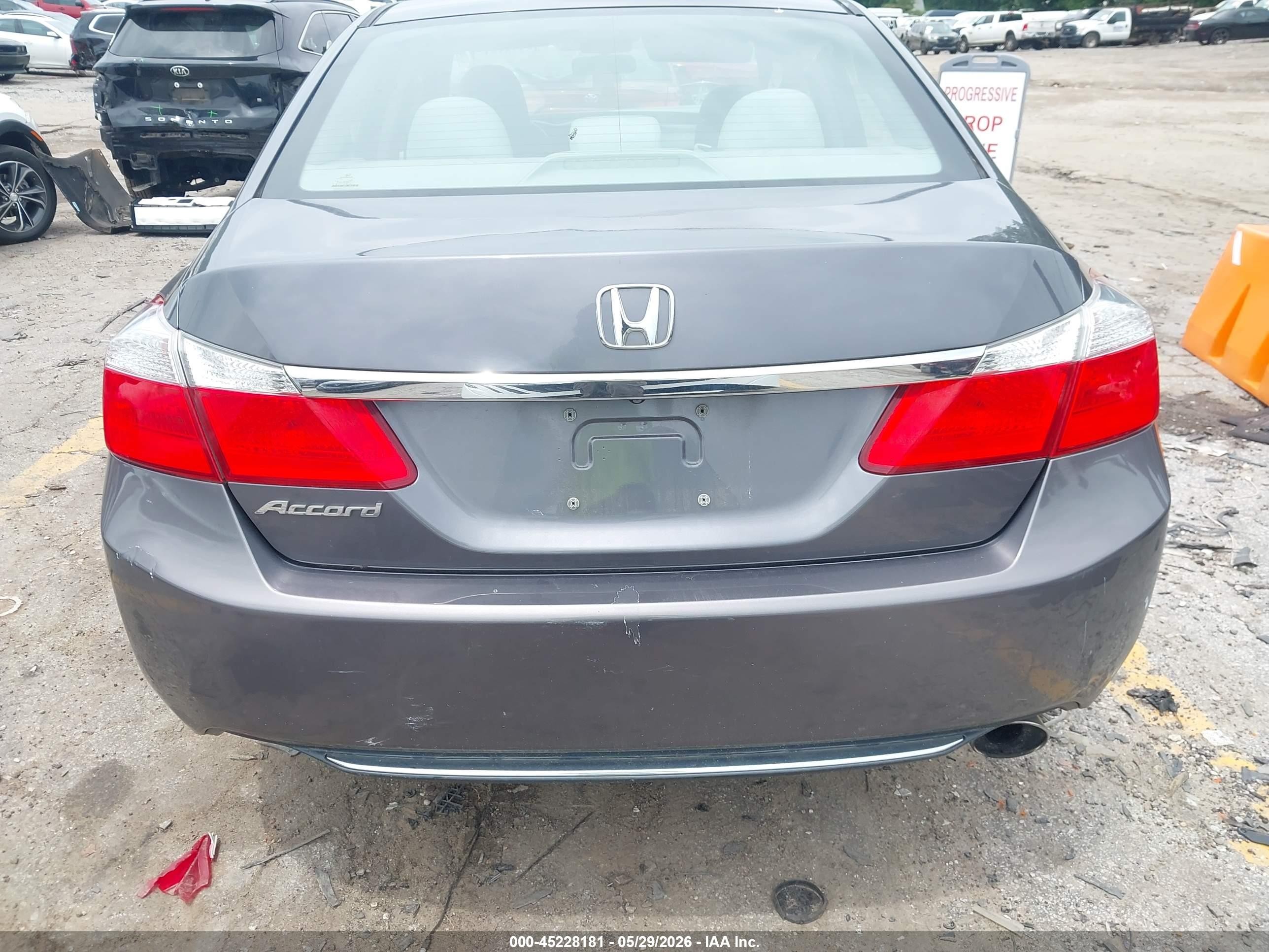 2013 Honda Accord Lx Gray vin: 1HGCR2F34DA233087