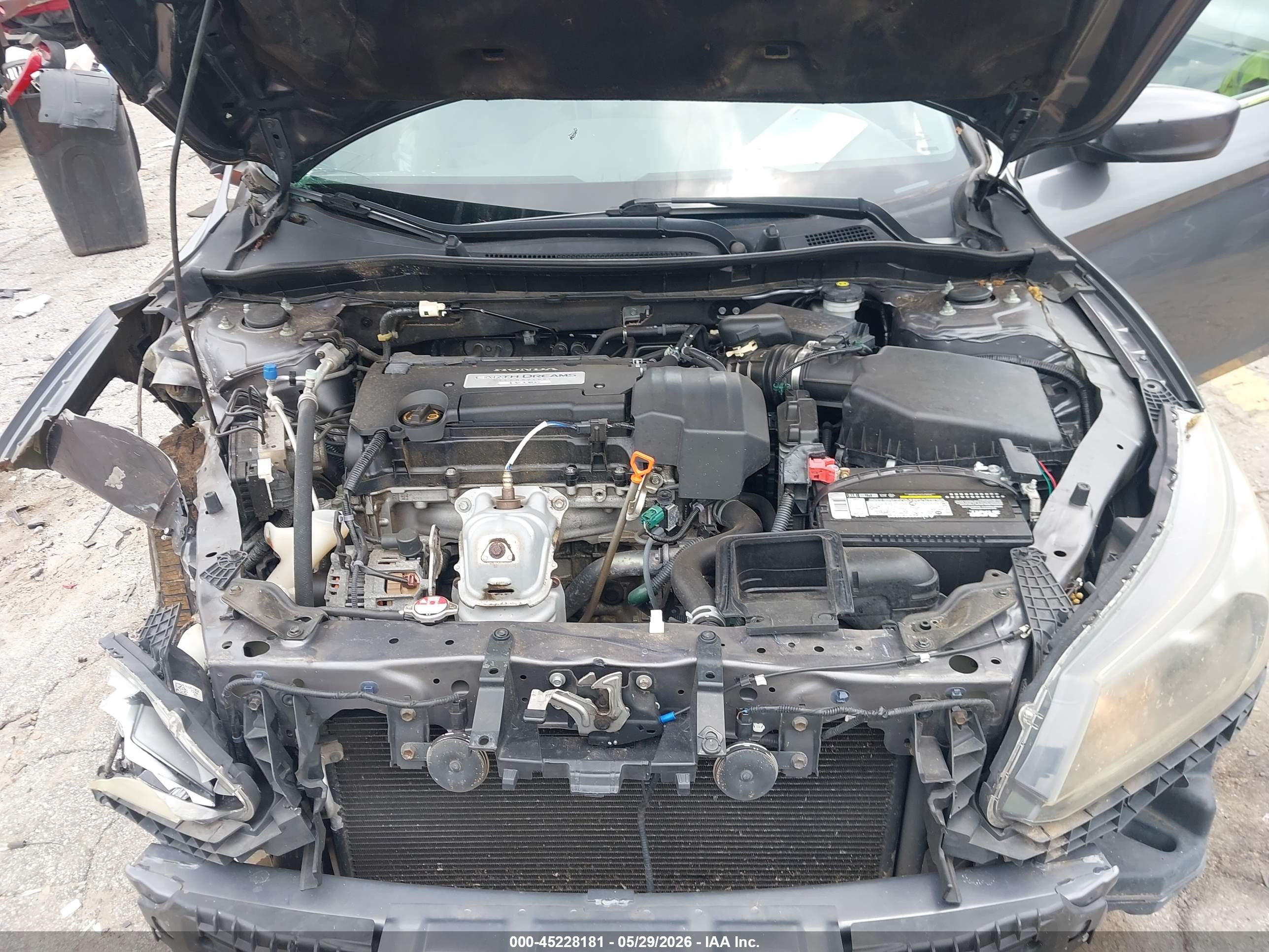 2013 Honda Accord Lx Gray vin: 1HGCR2F34DA233087