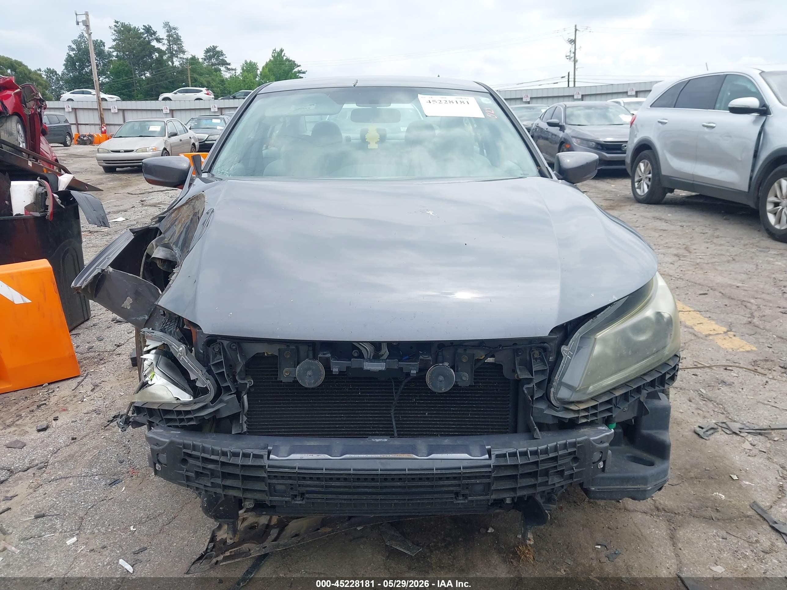 2013 Honda Accord Lx Gray vin: 1HGCR2F34DA233087