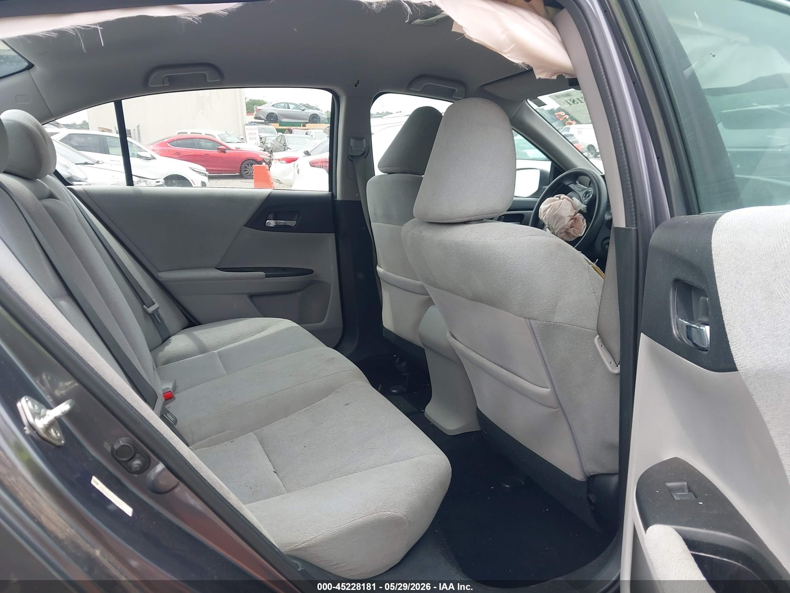2013 Honda Accord Lx Gray vin: 1HGCR2F34DA233087