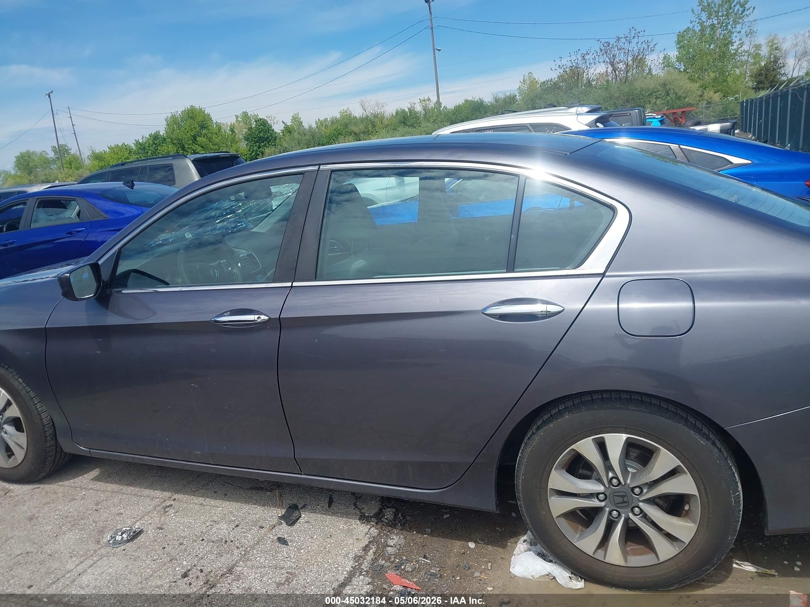 2013 Honda Accord Lx Gray vin: 1HGCR2F34DA281916