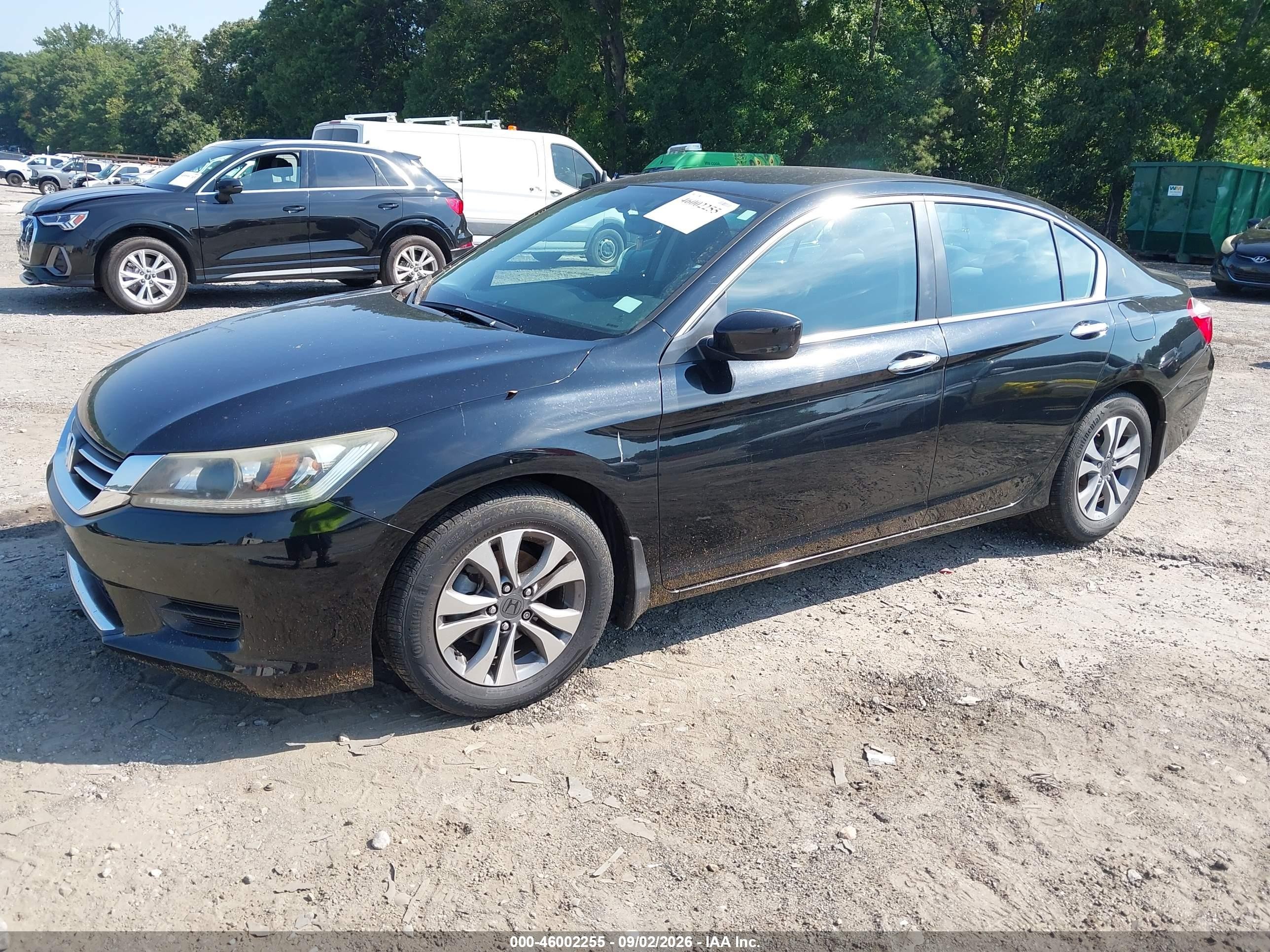 2014 Honda Accord Lx Black vin: 1HGCR2F34EA017208