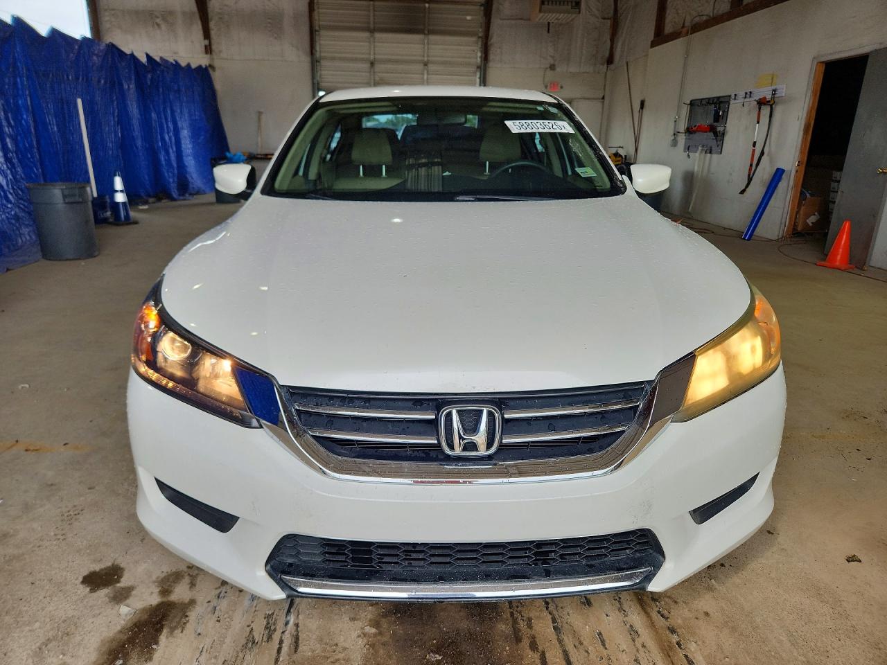 2014 Honda Accord Lx White vin: 1HGCR2F34EA025972