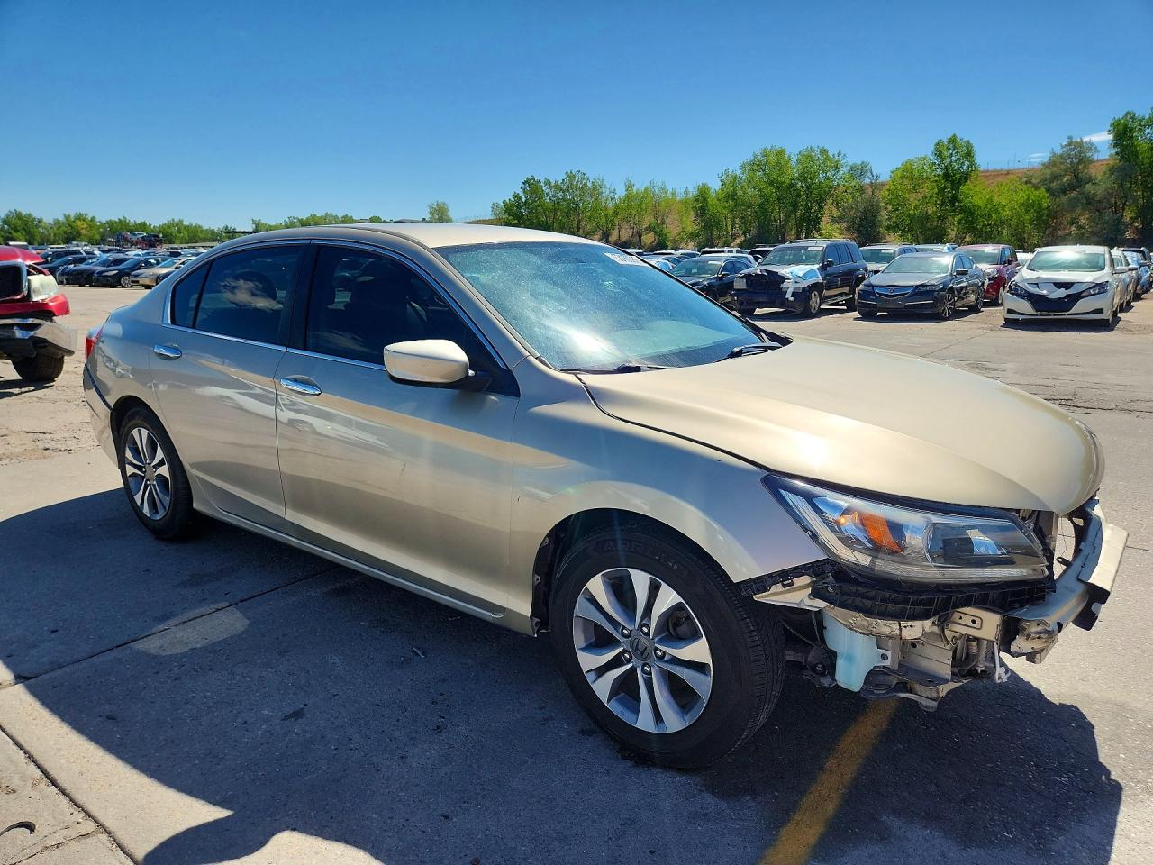 2014 Honda Accord Lx Gold vin: 1HGCR2F34EA027348