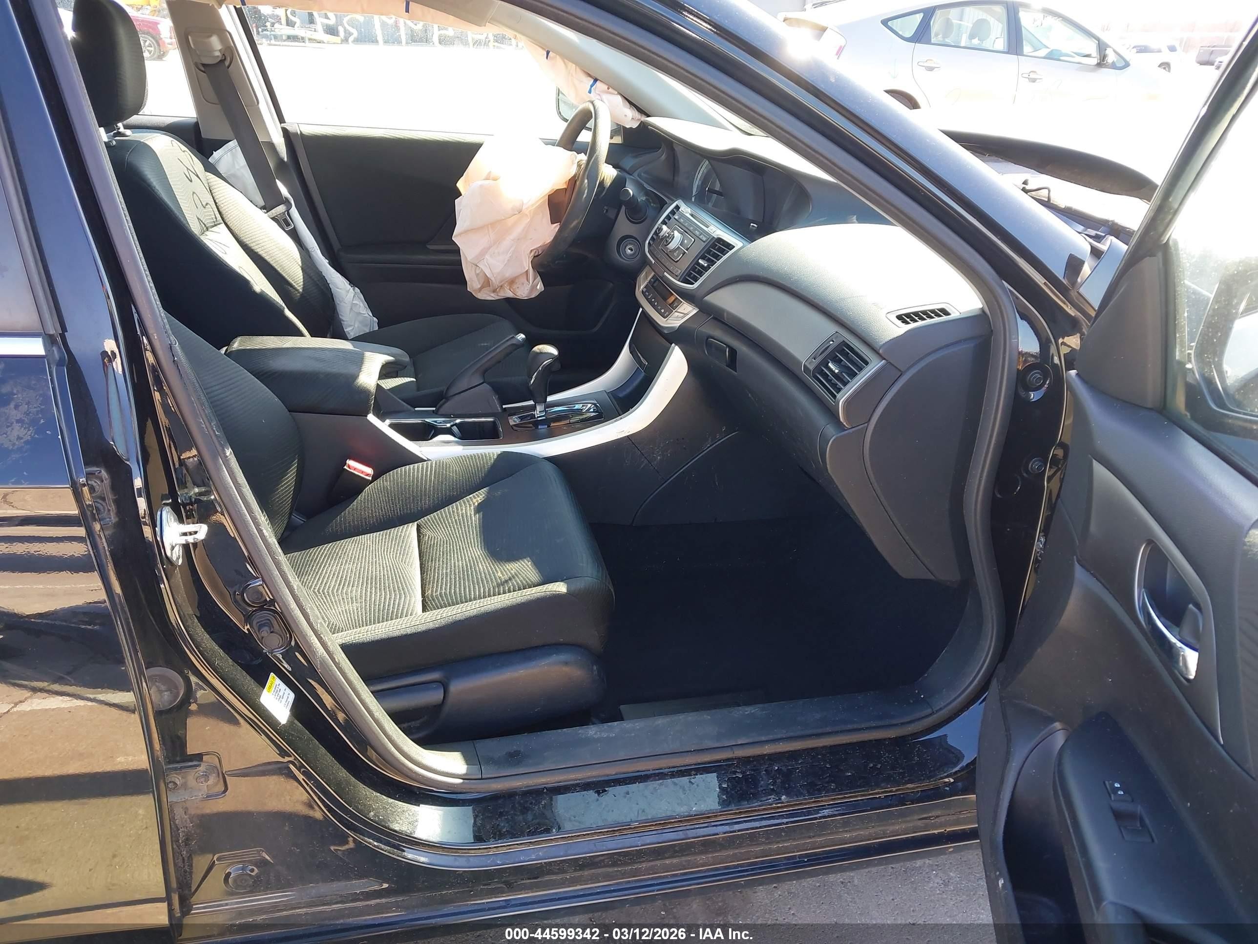 2014 Honda Accord Lx Black vin: 1HGCR2F34EA030461