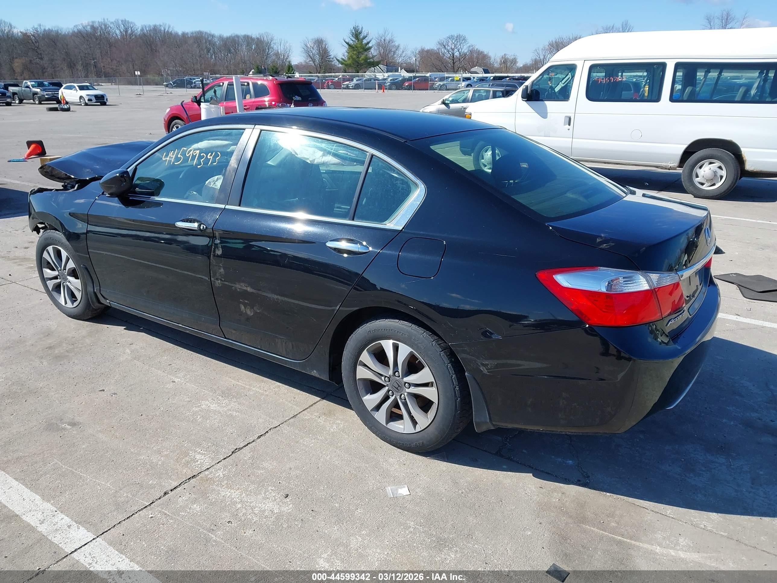 2014 Honda Accord Lx Black vin: 1HGCR2F34EA030461