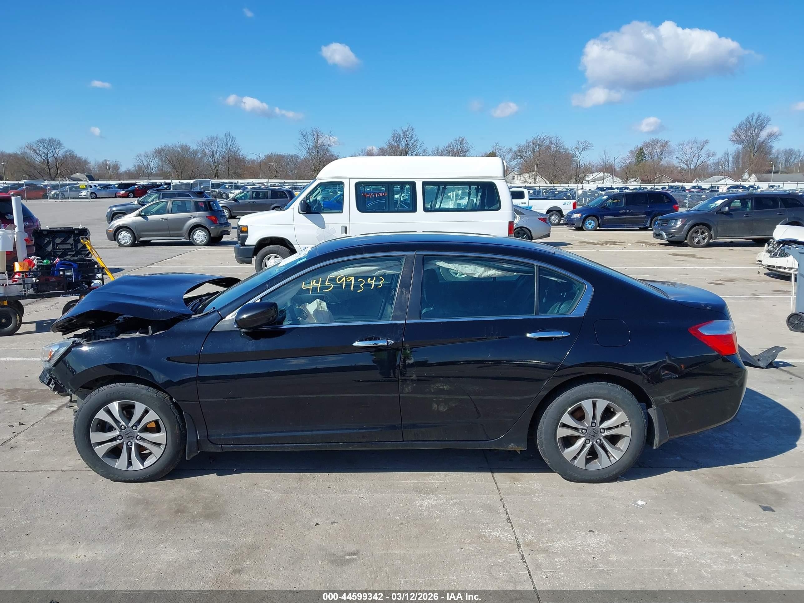2014 Honda Accord Lx Black vin: 1HGCR2F34EA030461