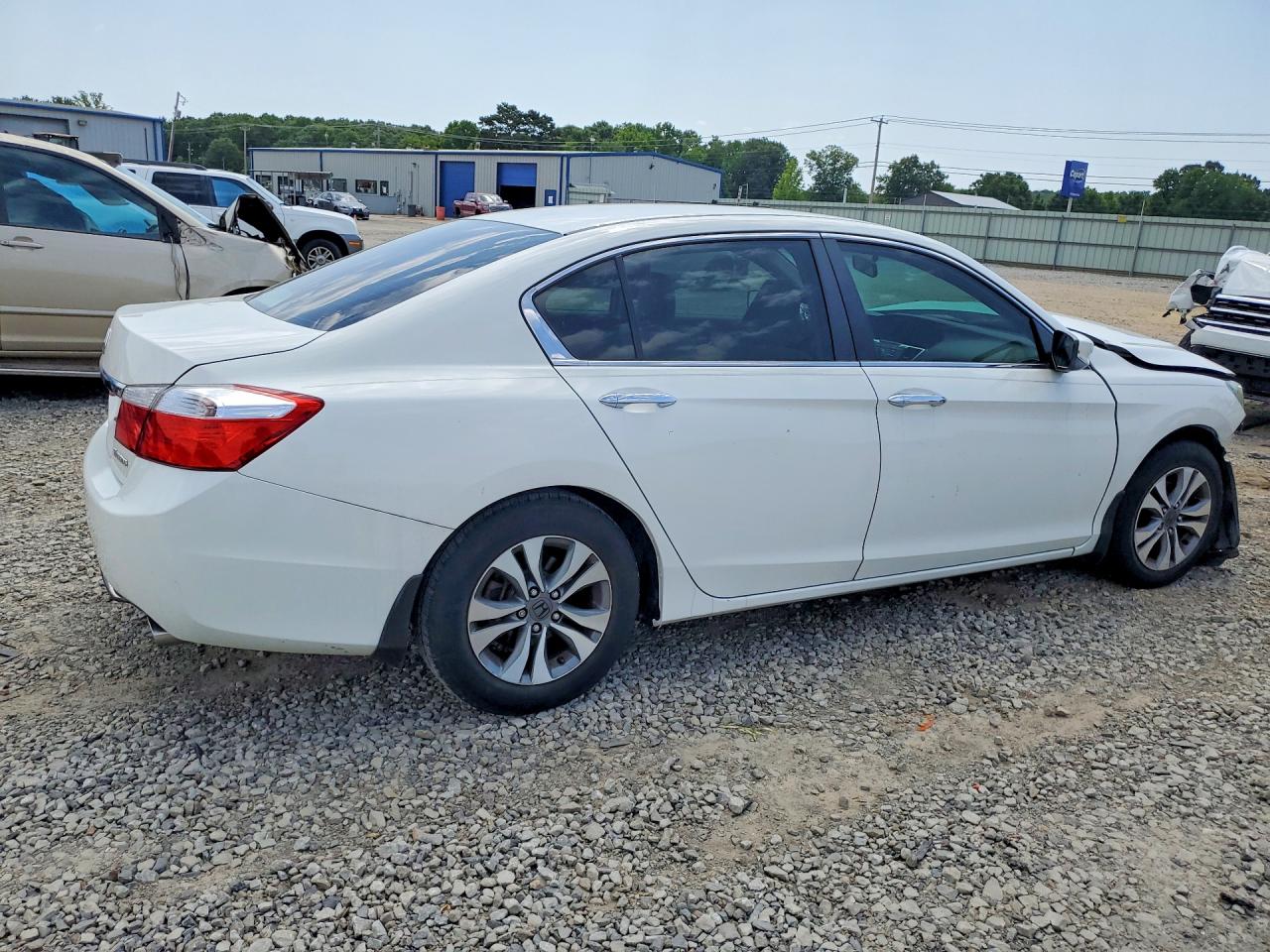 2014 Honda Accord Lx White vin: 1HGCR2F34EA044490