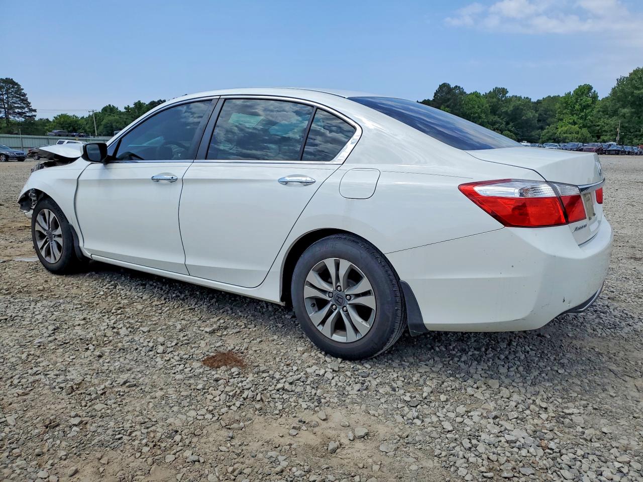 2014 Honda Accord Lx White vin: 1HGCR2F34EA044490