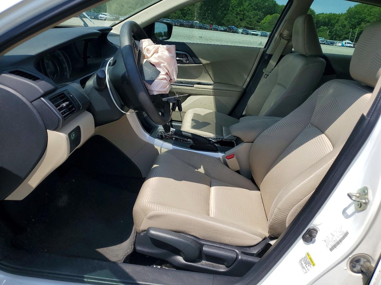 2014 Honda Accord Lx White vin: 1HGCR2F34EA044490