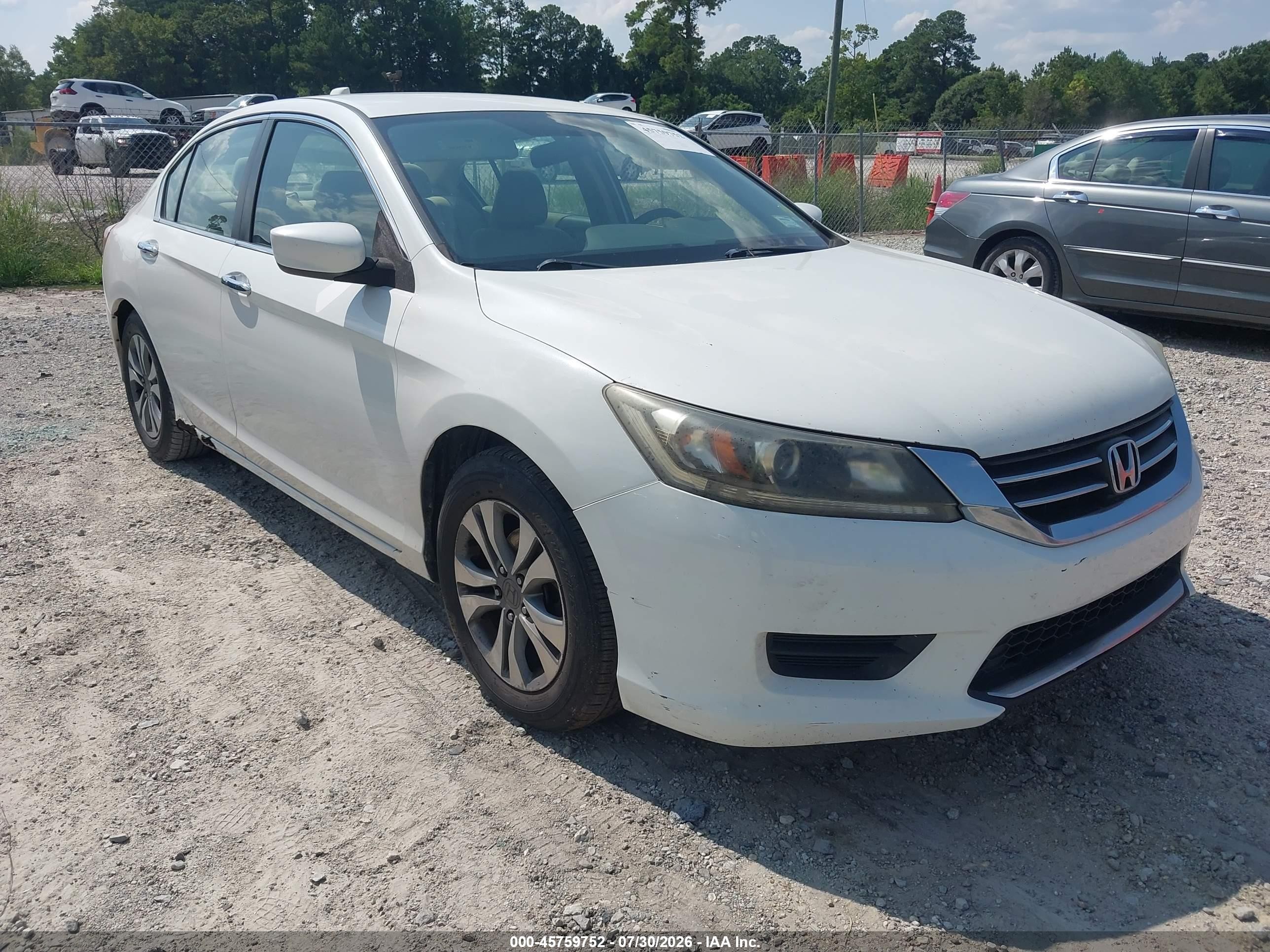 2014 Honda Accord Lx Белый vin: 1HGCR2F34EA055652