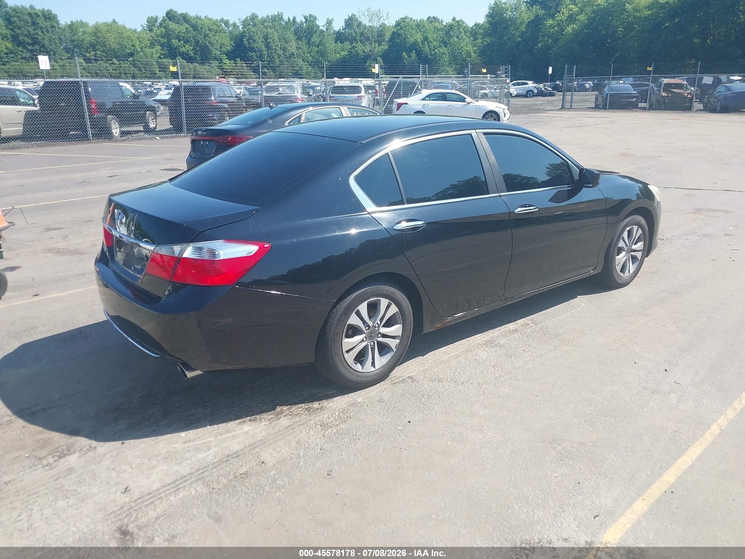 2014 Honda Accord Lx Black vin: 1HGCR2F34EA064562