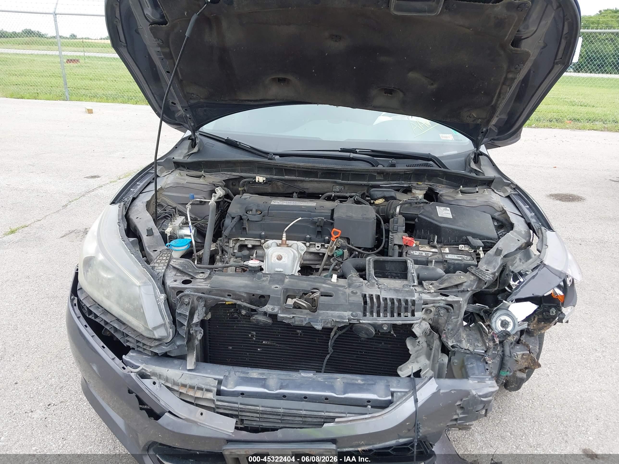 2014 Honda Accord Lx Gray vin: 1HGCR2F34EA076551