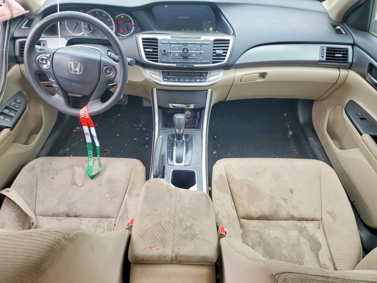 2014 Honda Accord Lx White vin: 1HGCR2F34EA077487