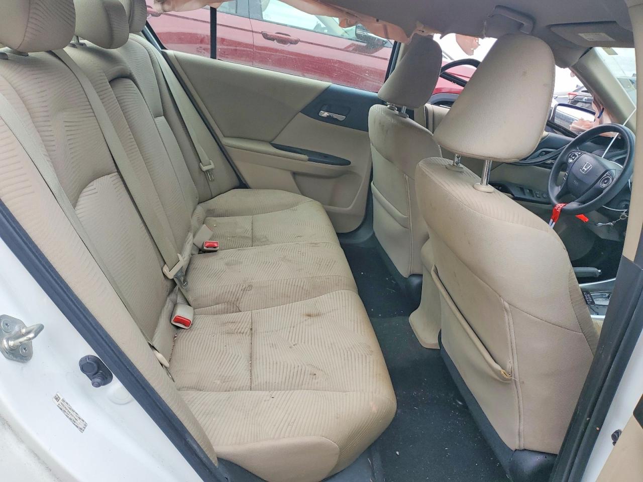 2014 Honda Accord Lx White vin: 1HGCR2F34EA077487