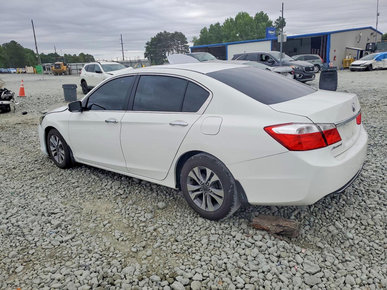 2014 Honda Accord Lx White vin: 1HGCR2F34EA078333