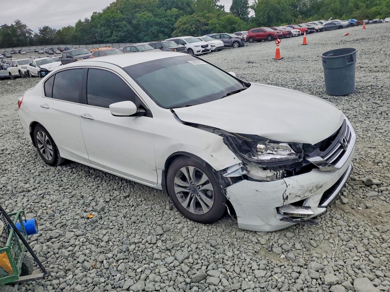 2014 Honda Accord Lx White vin: 1HGCR2F34EA078333
