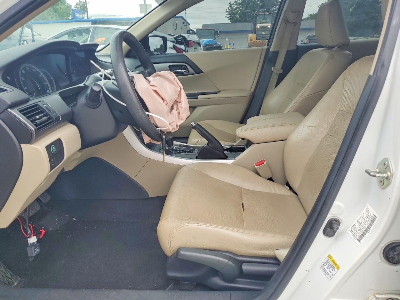 2014 Honda Accord Lx White vin: 1HGCR2F34EA078333