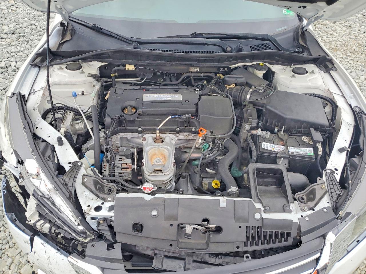 2014 Honda Accord Lx White vin: 1HGCR2F34EA078333