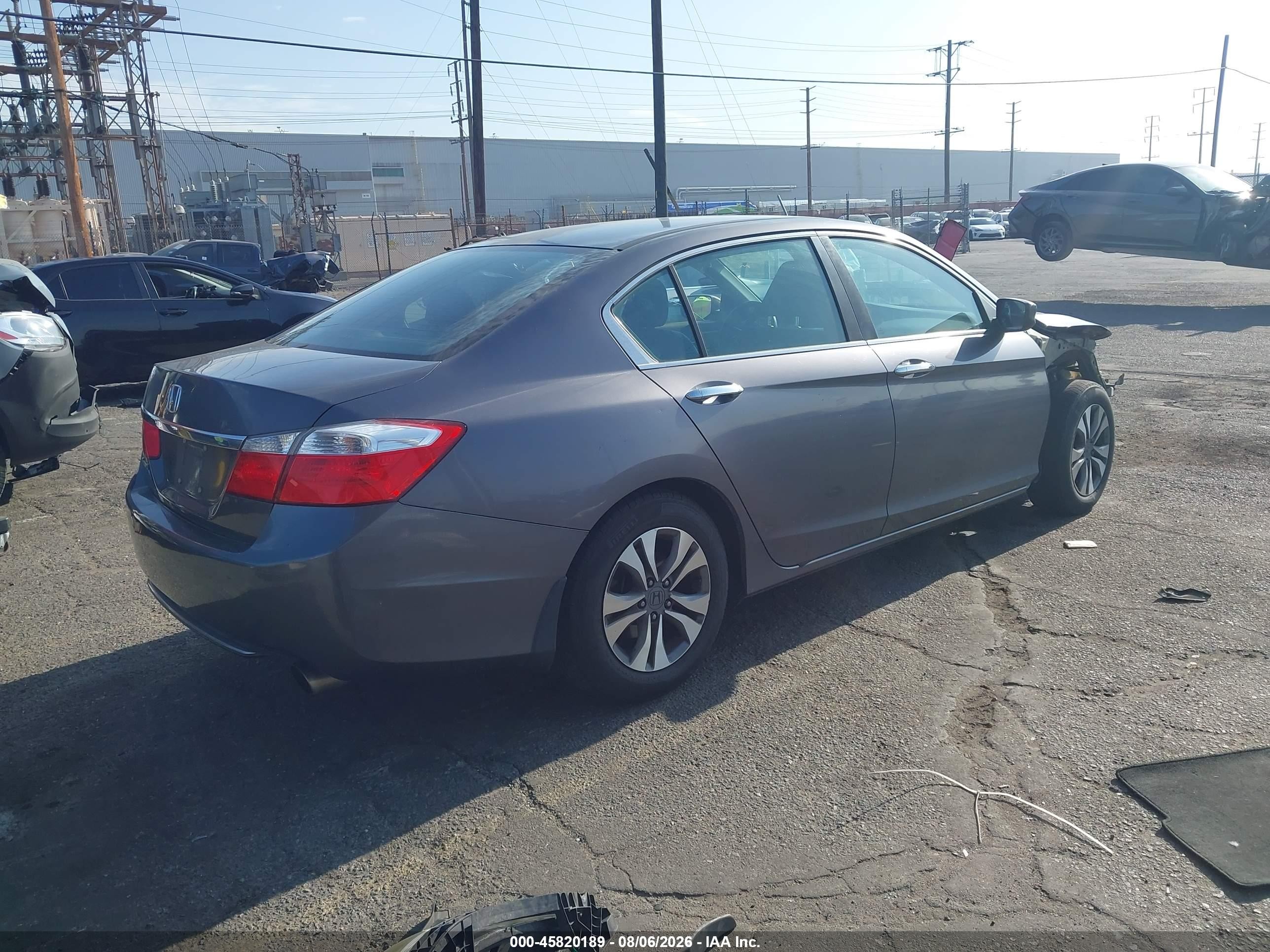 2014 Honda Accord Lx Gray vin: 1HGCR2F34EA110861