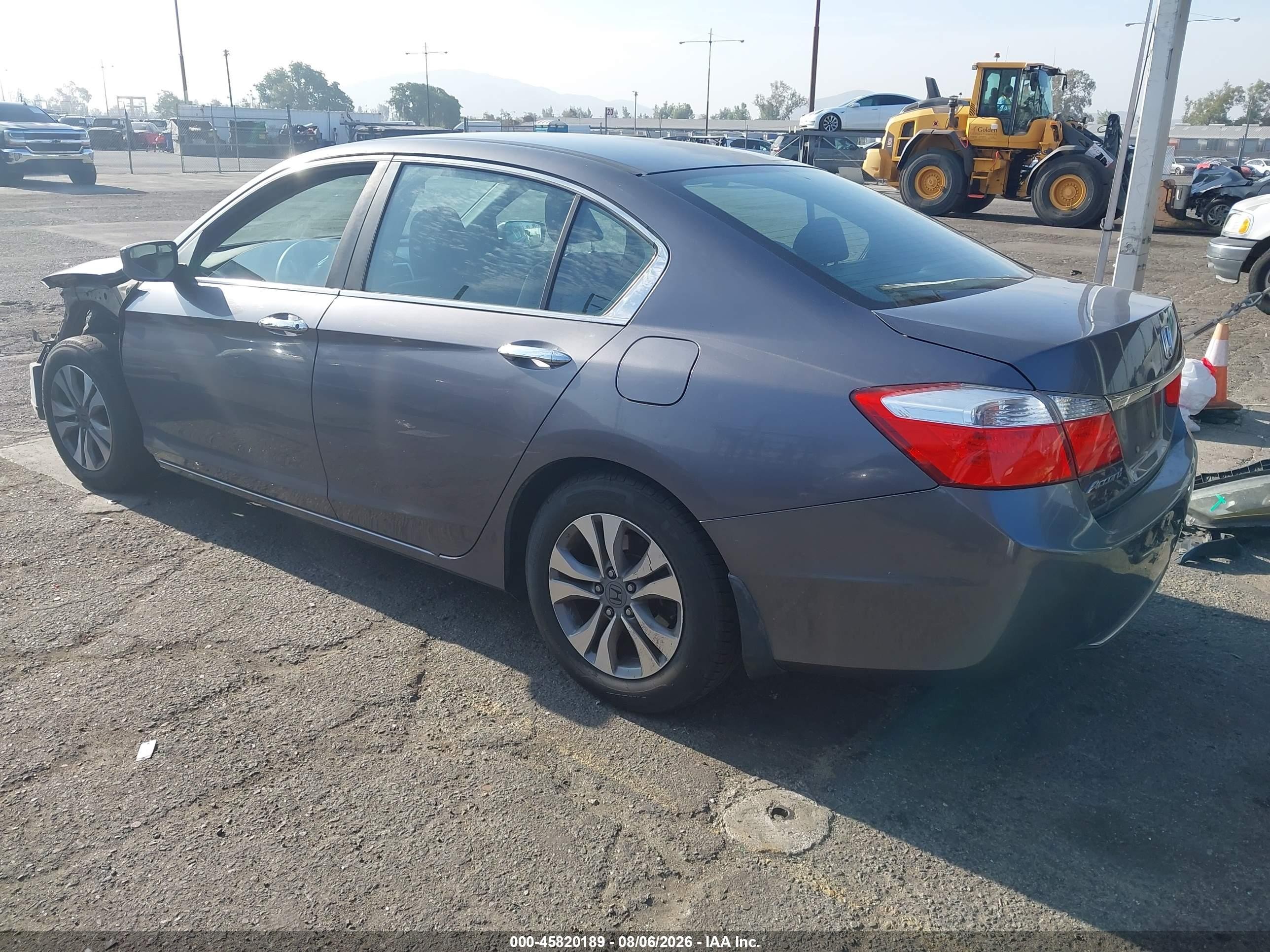 2014 Honda Accord Lx Gray vin: 1HGCR2F34EA110861