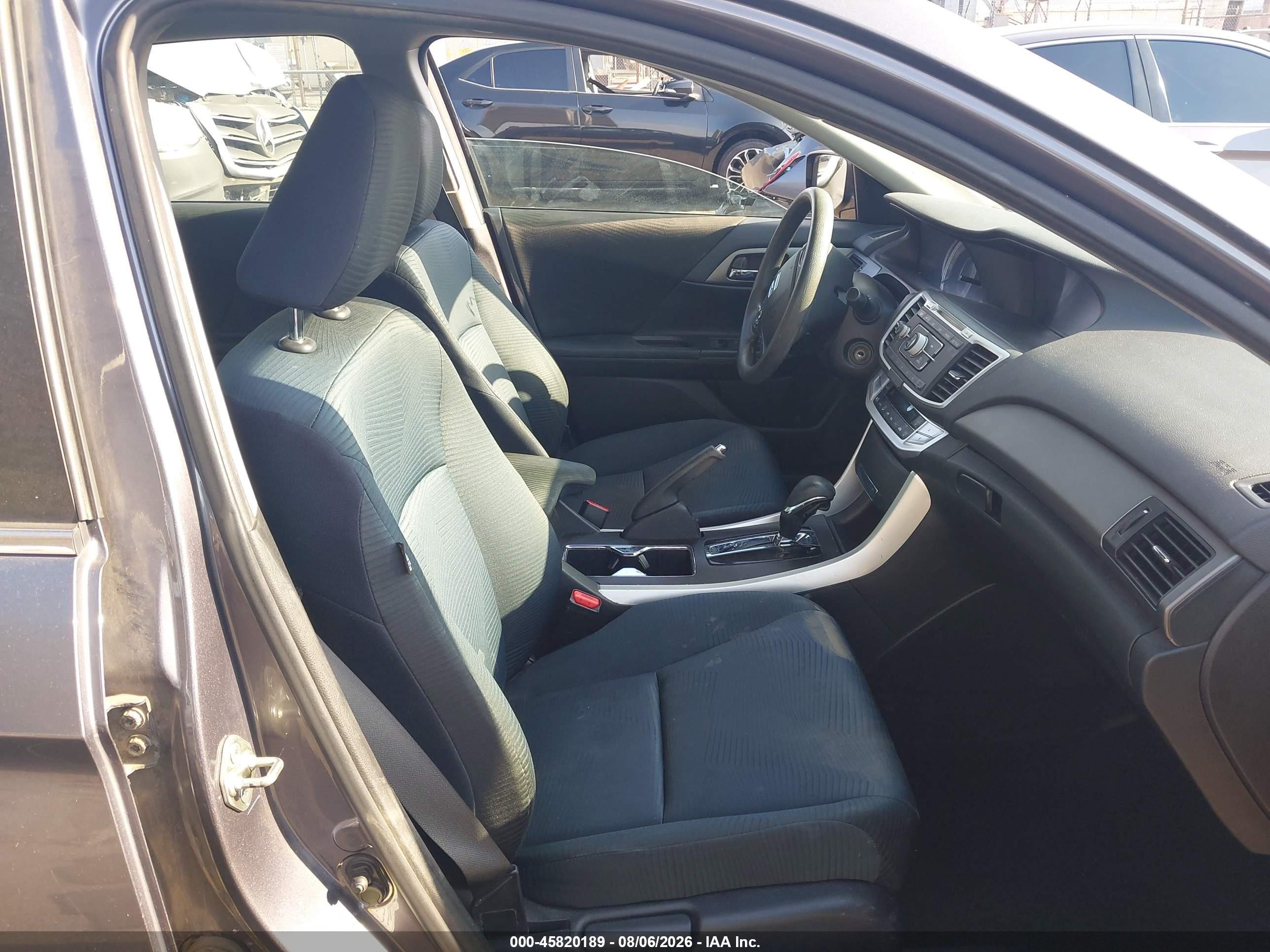 2014 Honda Accord Lx Gray vin: 1HGCR2F34EA110861