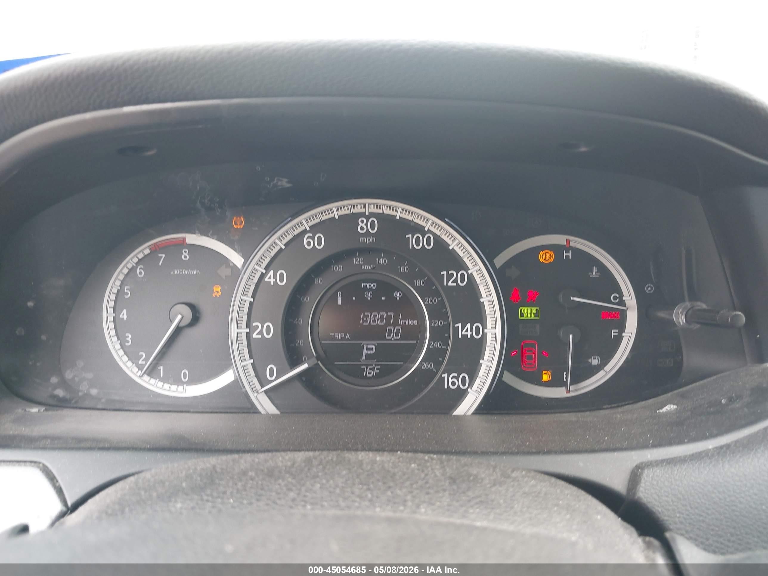 2014 Honda Accord Lx Gray vin: 1HGCR2F34EA127191