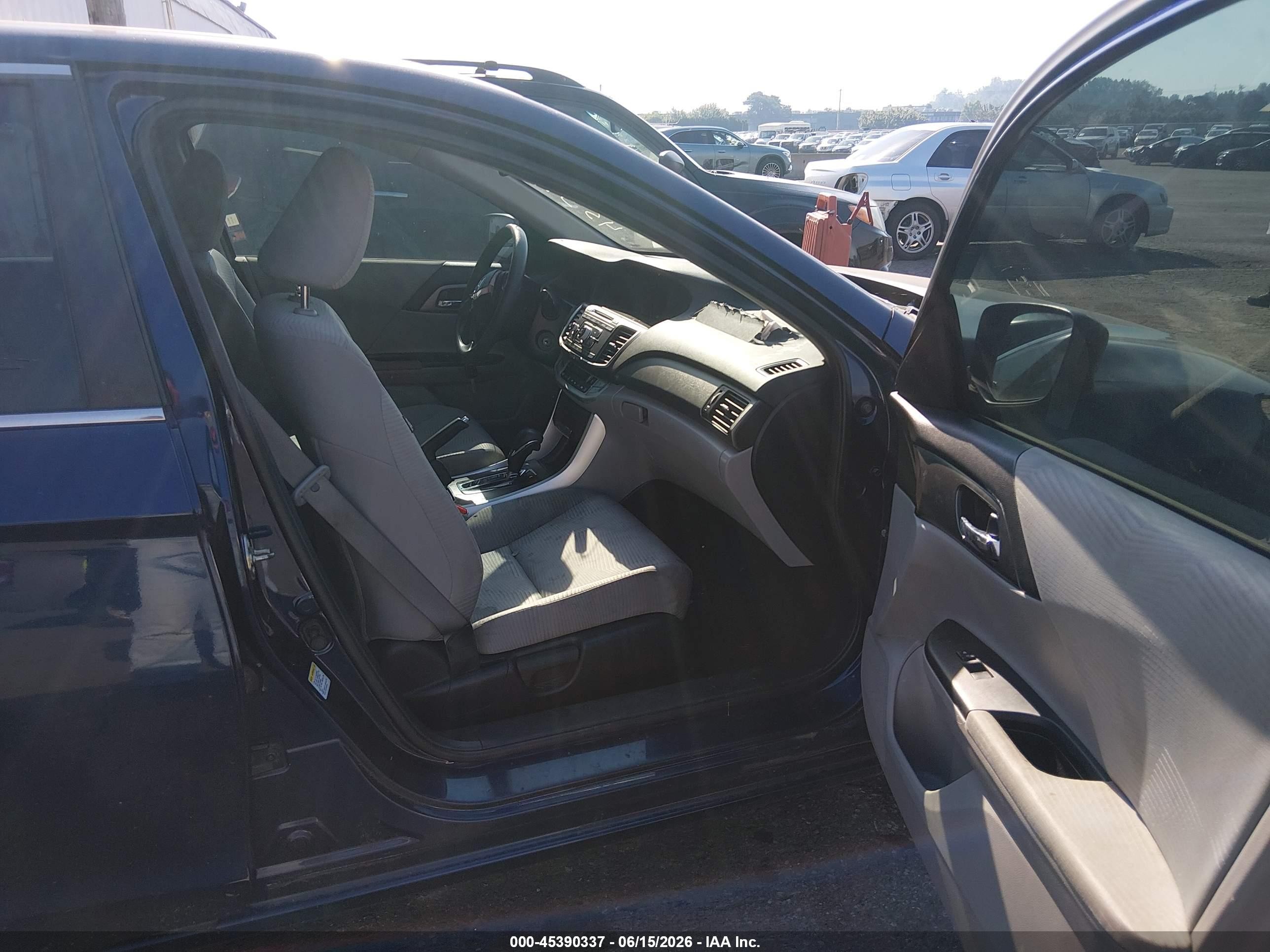 2014 Honda Accord Lx Blue vin: 1HGCR2F34EA150633