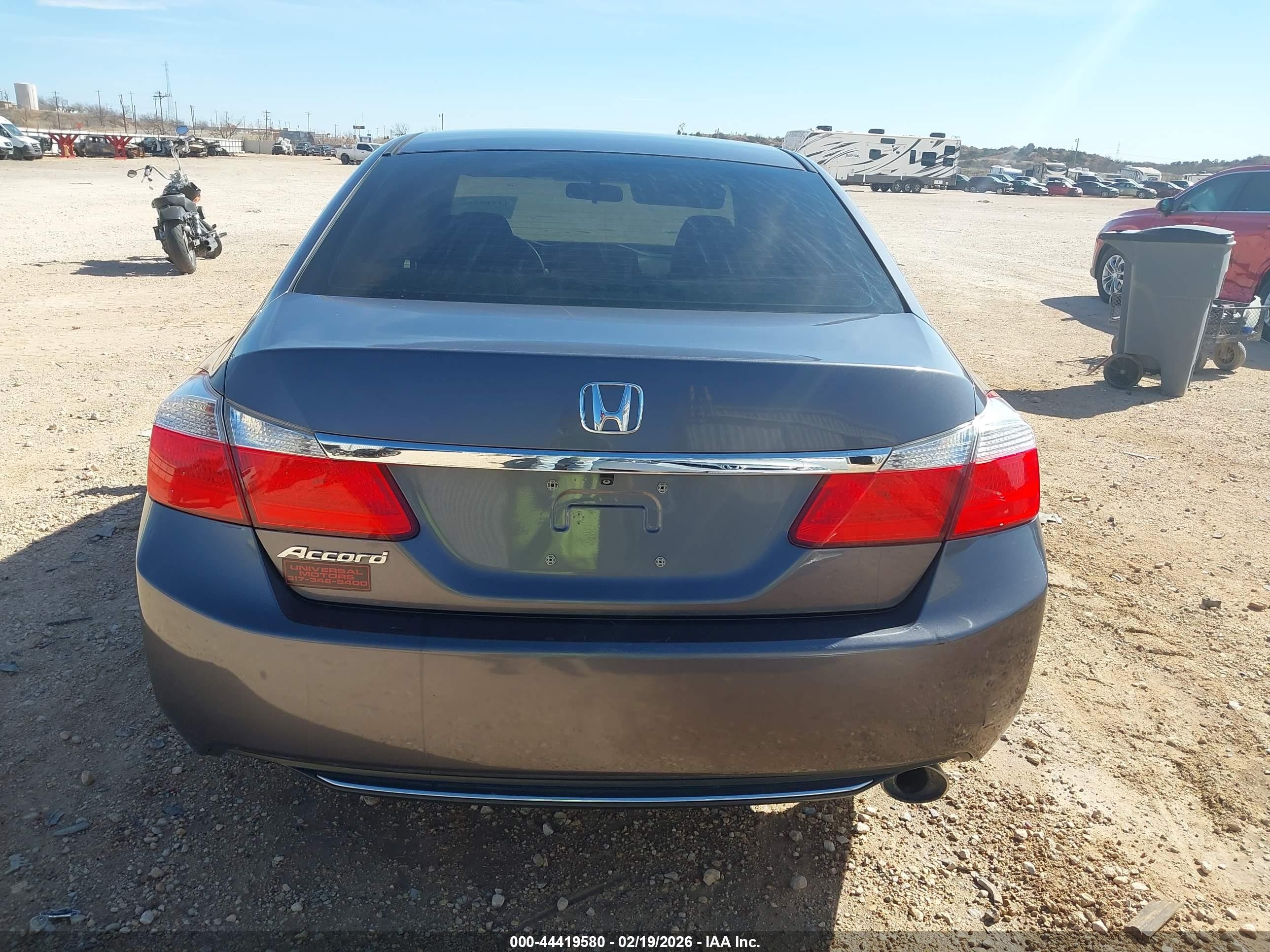 2014 Honda Accord Lx Gray vin: 1HGCR2F34EA193711