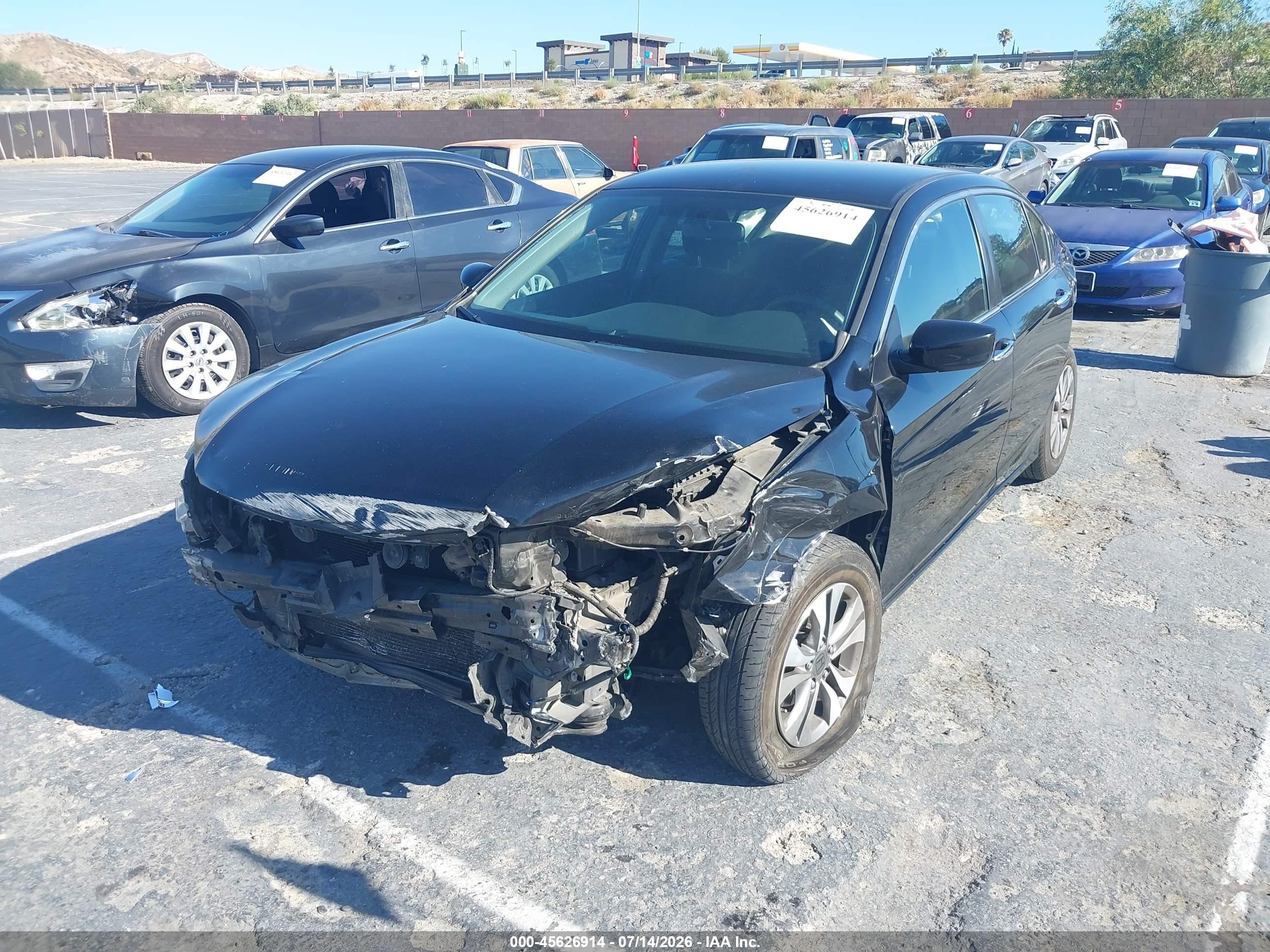 2014 Honda Accord Lx Black vin: 1HGCR2F34EA197953