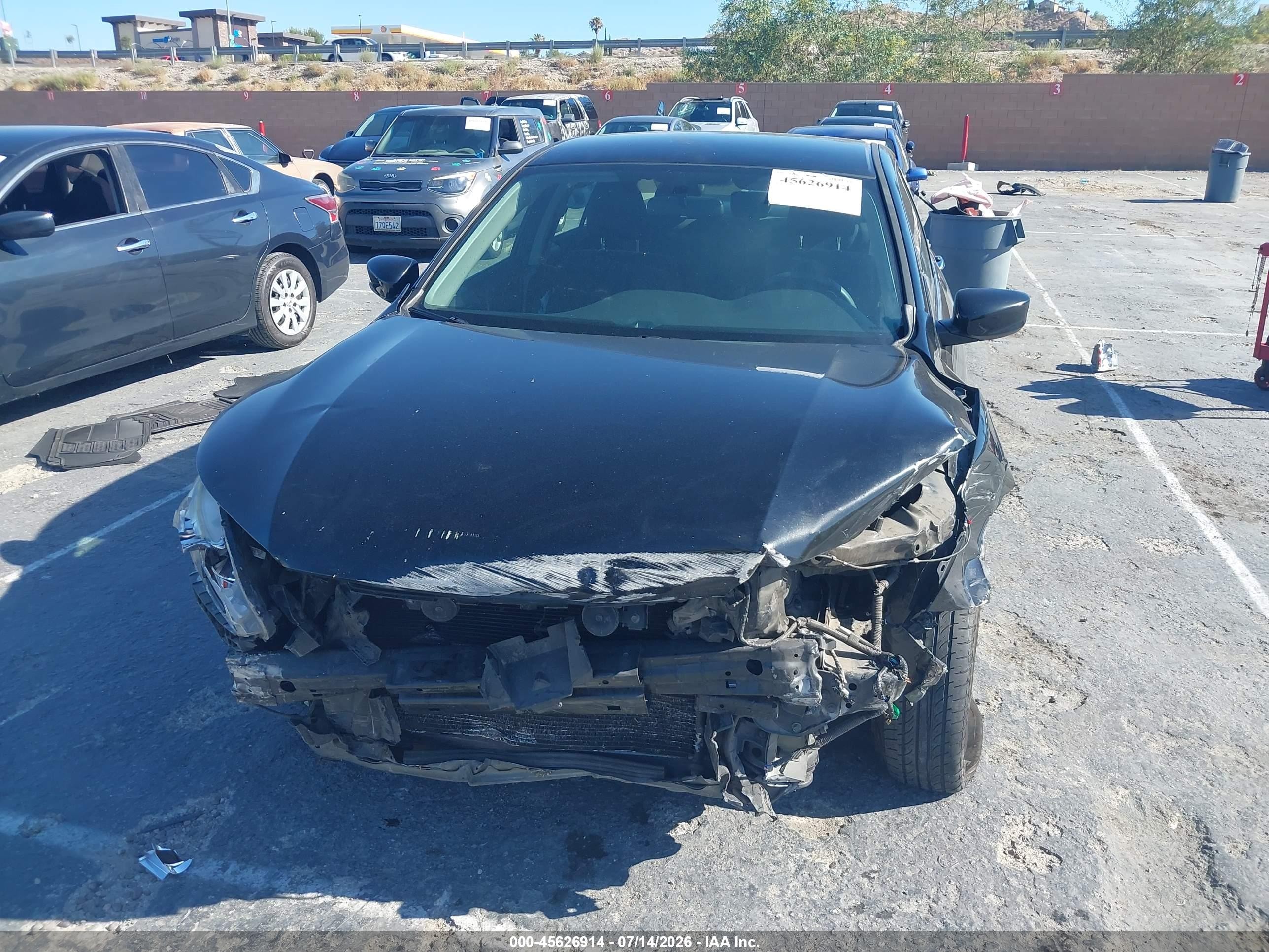 2014 Honda Accord Lx Black vin: 1HGCR2F34EA197953