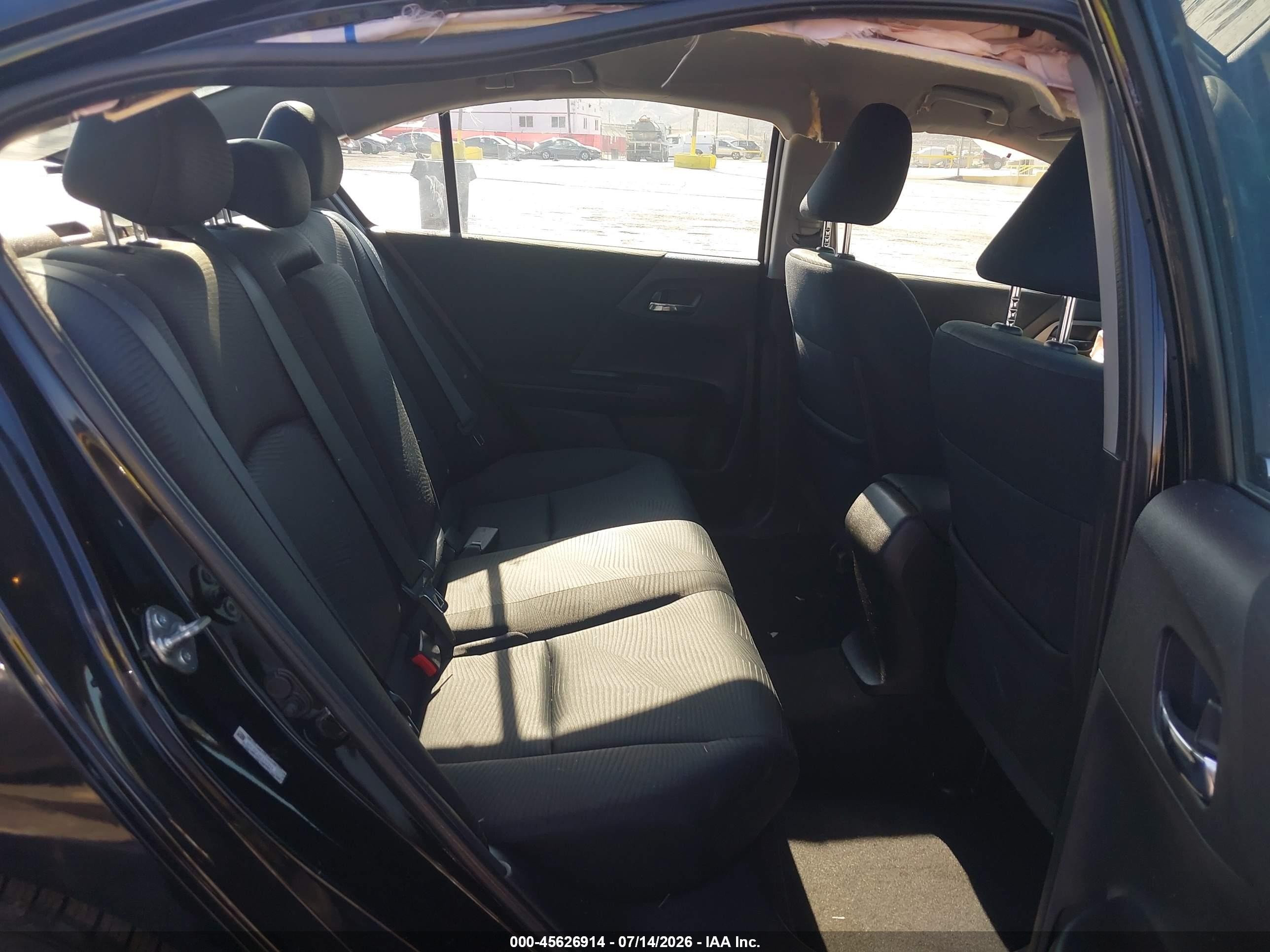2014 Honda Accord Lx Black vin: 1HGCR2F34EA197953