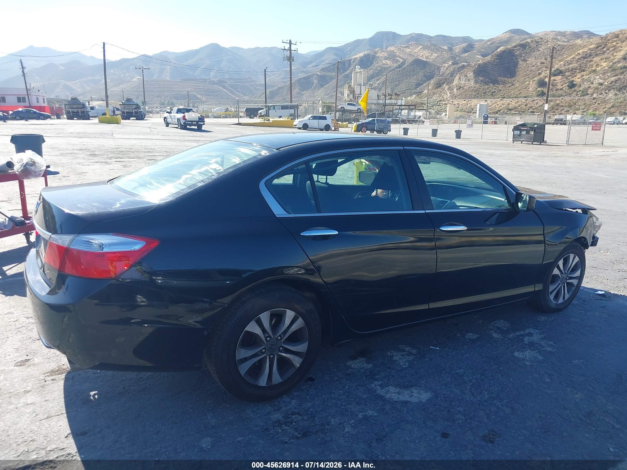 2014 Honda Accord Lx Black vin: 1HGCR2F34EA197953