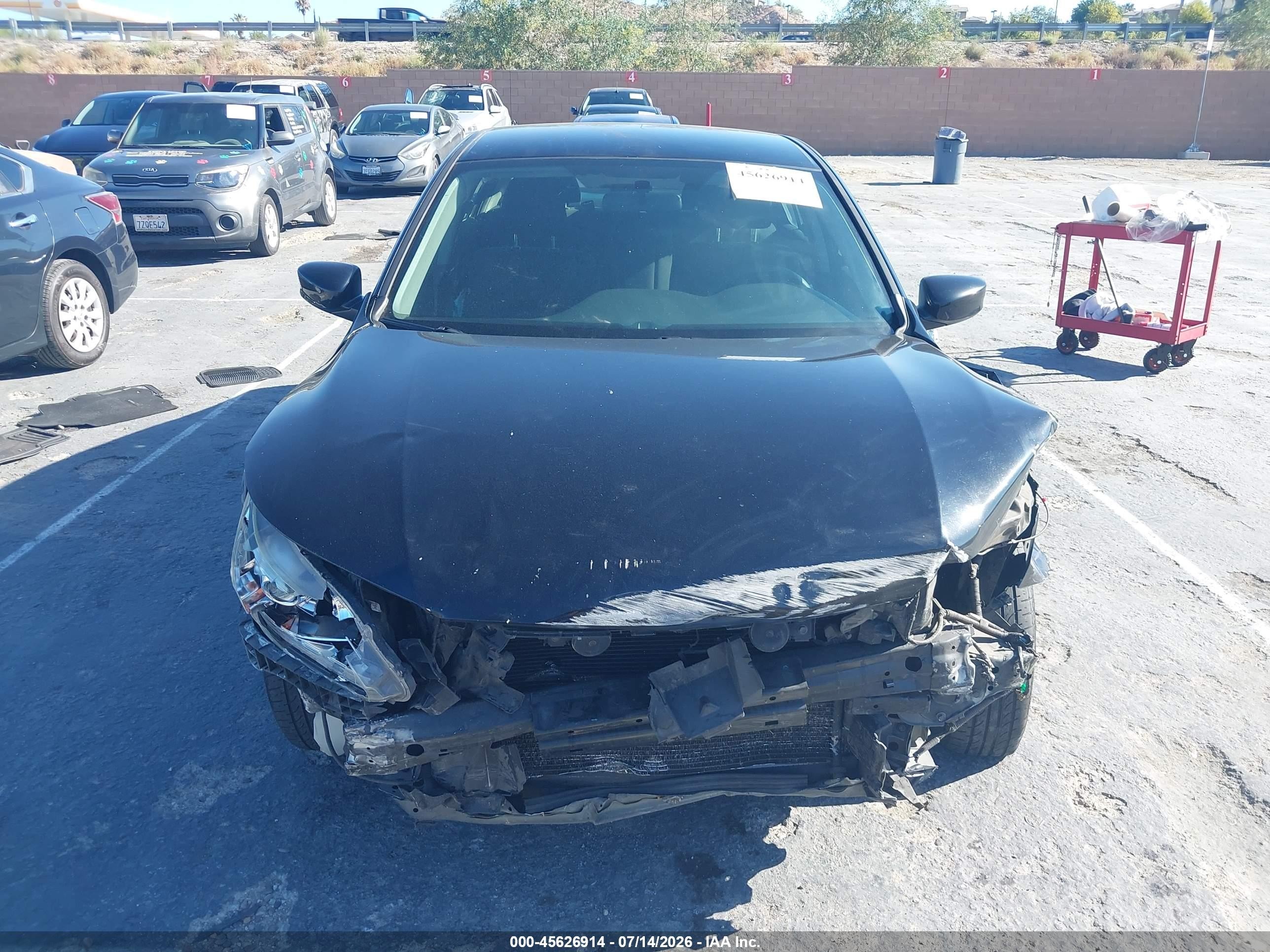 2014 Honda Accord Lx Black vin: 1HGCR2F34EA197953