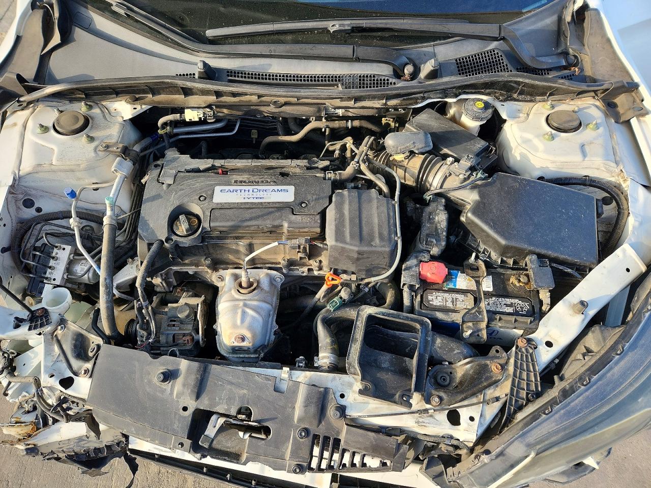 2014 Honda Accord Lx White vin: 1HGCR2F34EA204562