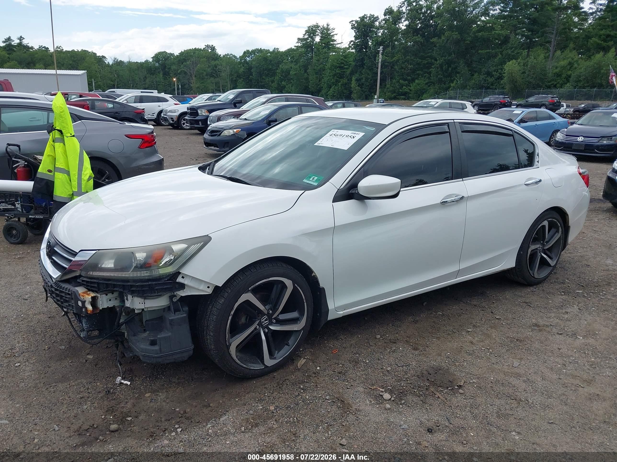 2014 Honda Accord Lx Белый vin: 1HGCR2F34EA208532