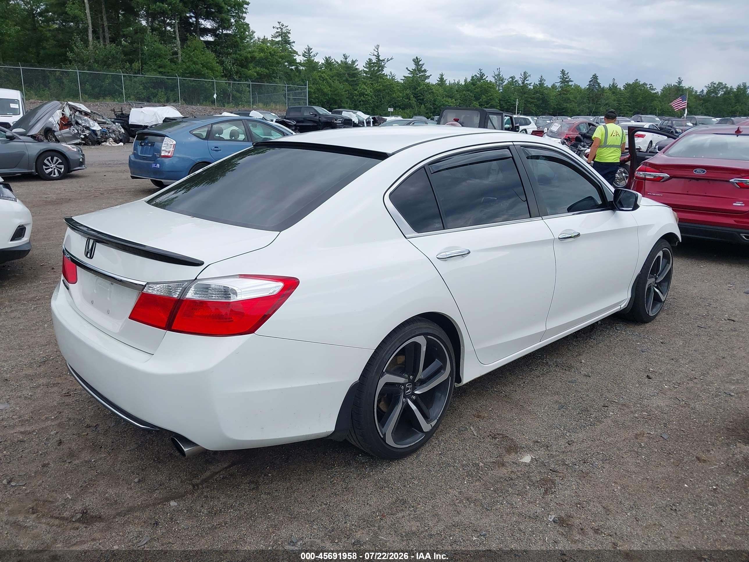2014 Honda Accord Lx Белый vin: 1HGCR2F34EA208532