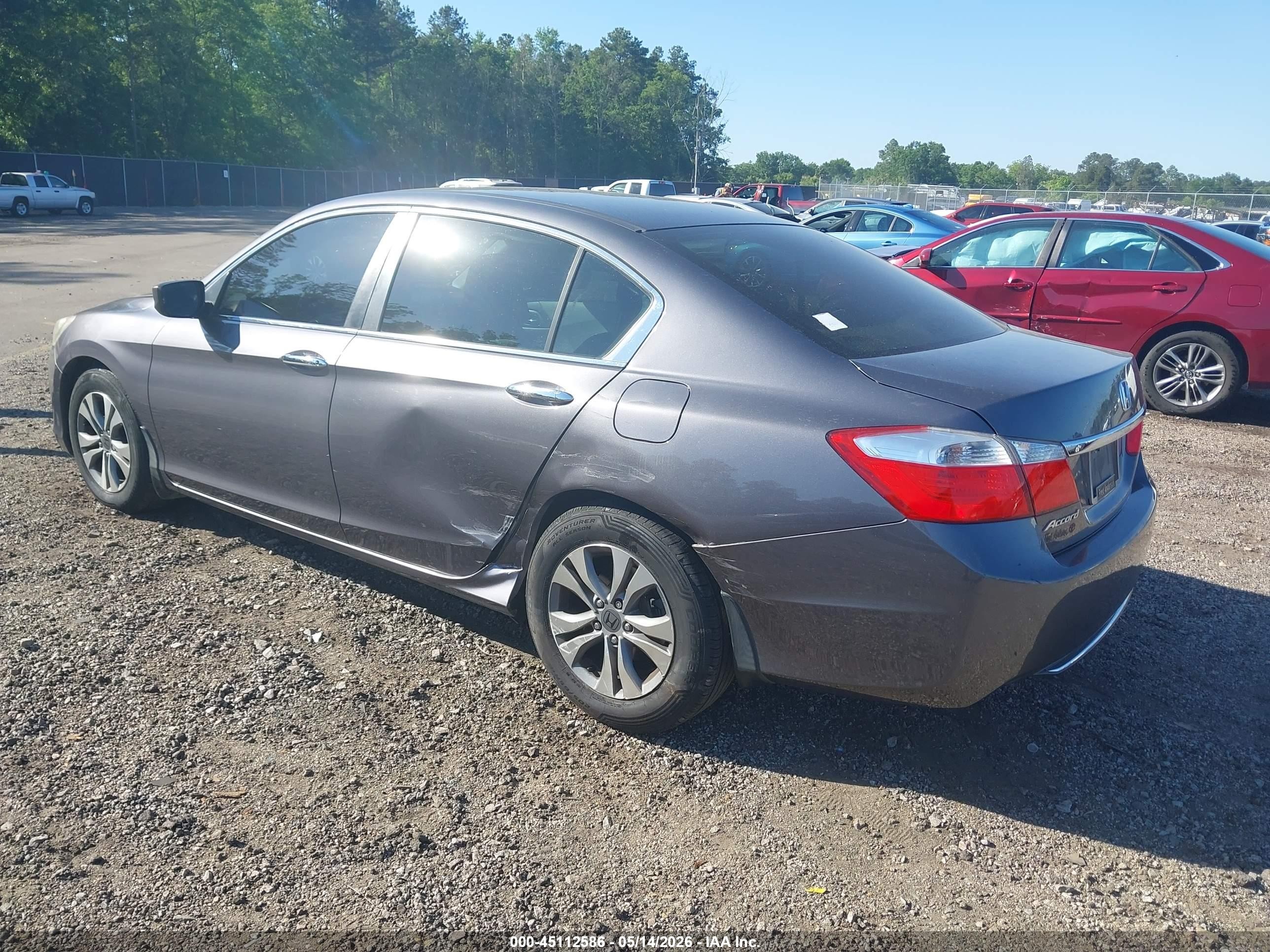 2014 Honda Accord Lx Серый vin: 1HGCR2F34EA236427