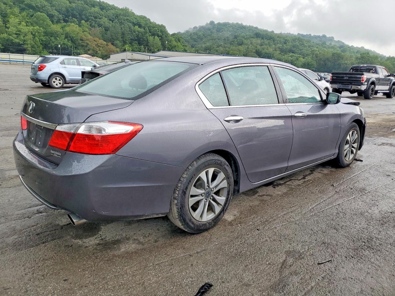 2014 Honda Accord Lx Gray vin: 1HGCR2F34EA257875
