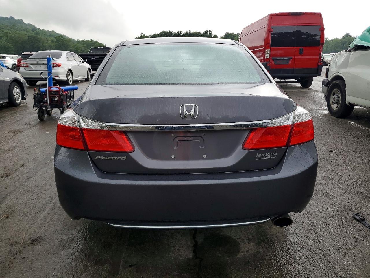 2014 Honda Accord Lx Gray vin: 1HGCR2F34EA257875