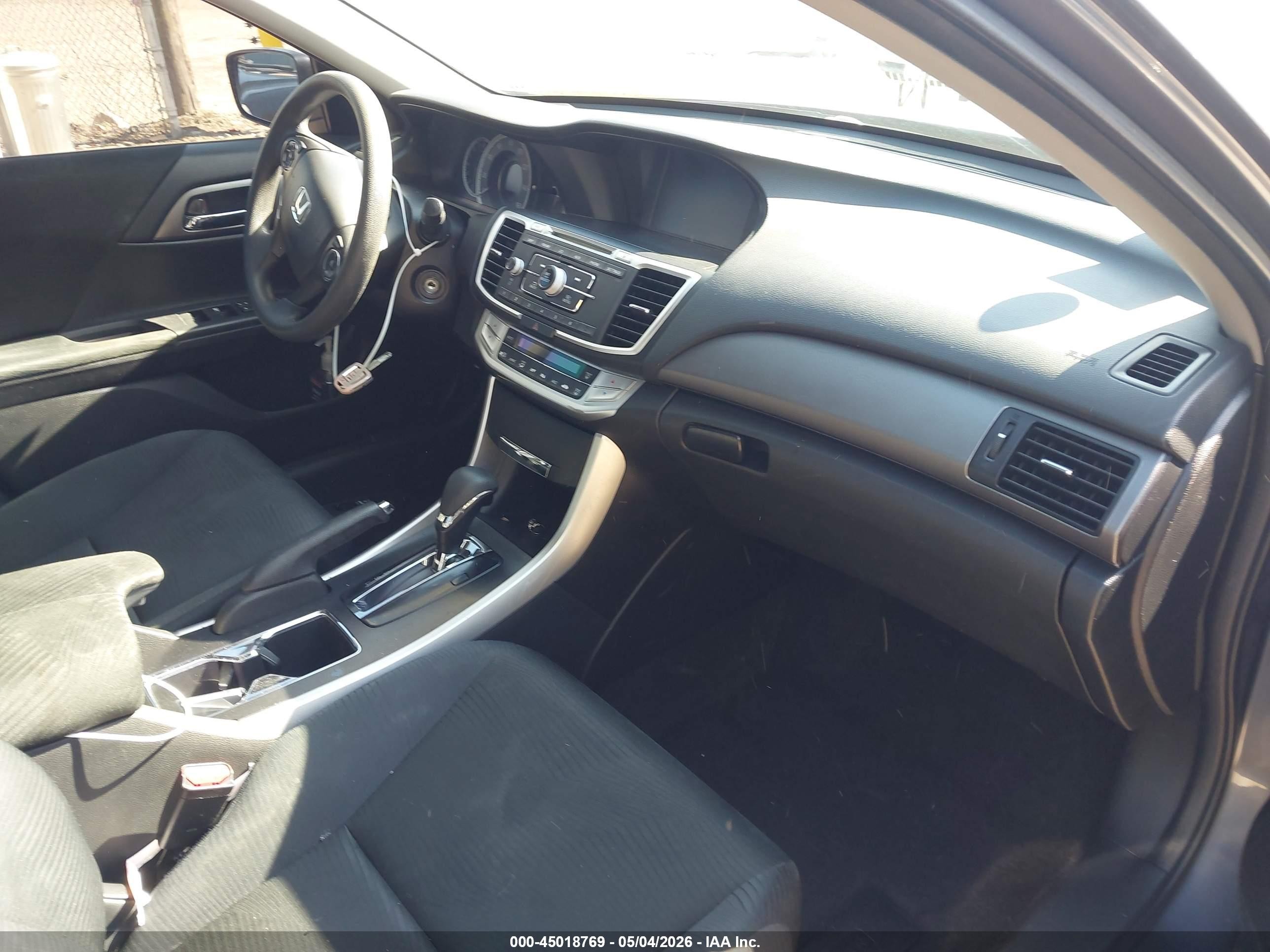 2014 Honda Accord Lx Gray vin: 1HGCR2F34EA273672