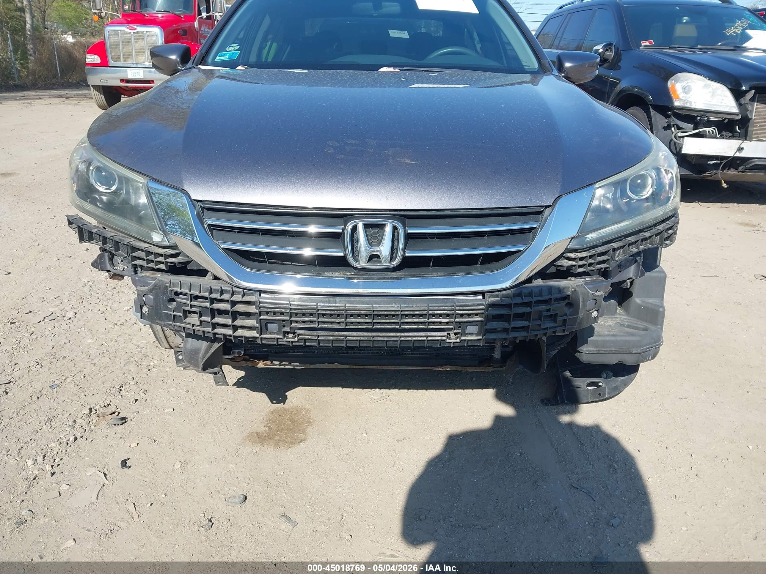 2014 Honda Accord Lx Gray vin: 1HGCR2F34EA273672