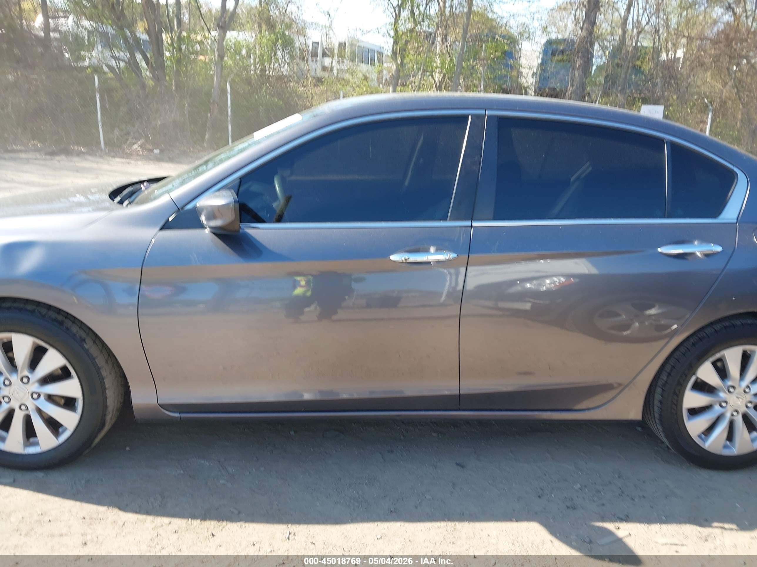 2014 Honda Accord Lx Gray vin: 1HGCR2F34EA273672