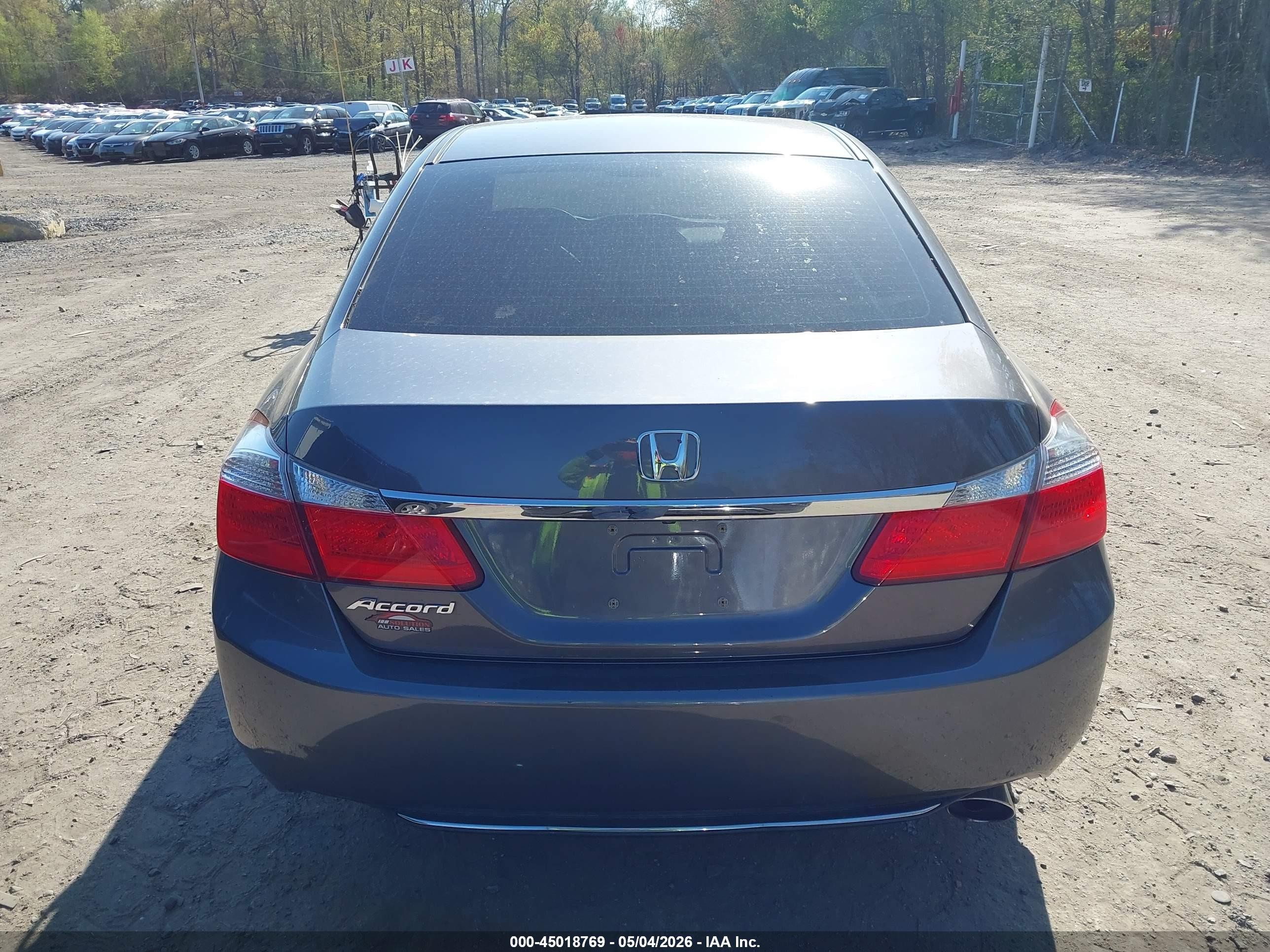 2014 Honda Accord Lx Gray vin: 1HGCR2F34EA273672