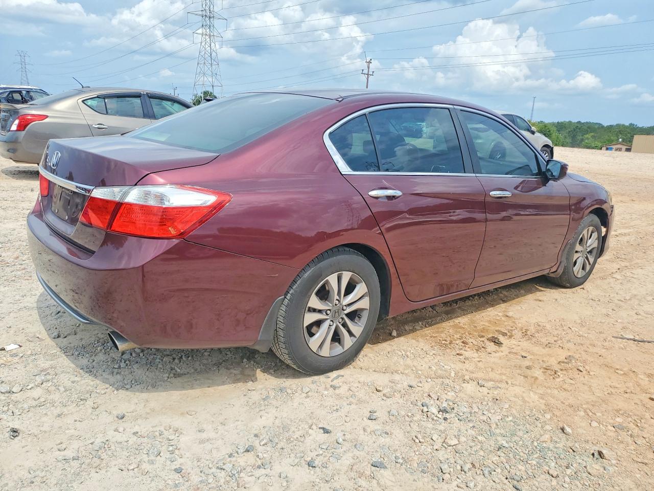 2014 Honda Accord Lx Burgundy vin: 1HGCR2F34EA291394
