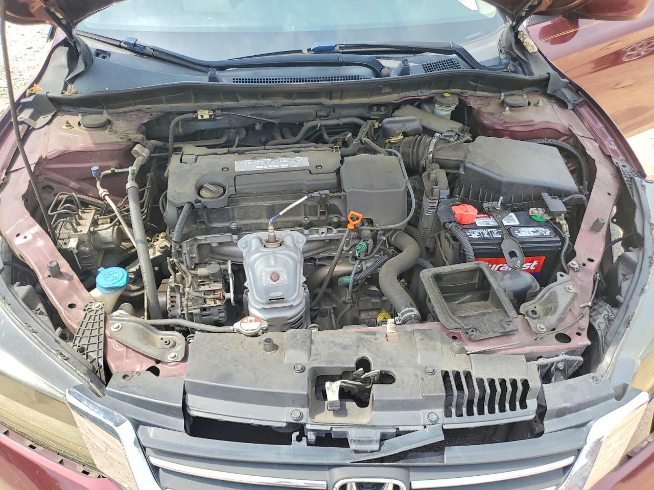 2014 Honda Accord Lx Burgundy vin: 1HGCR2F34EA291394